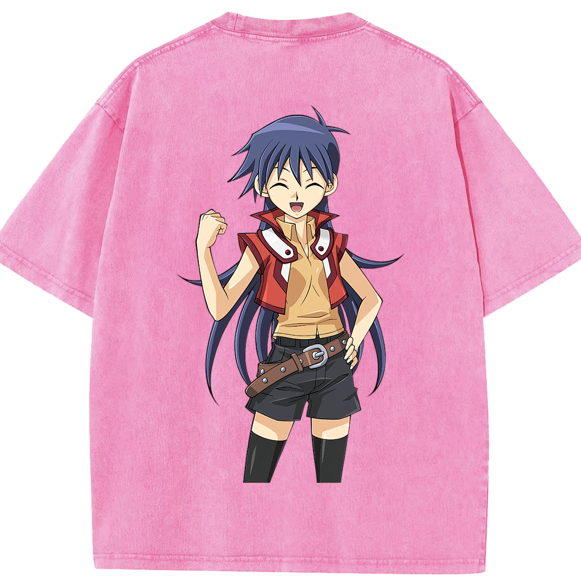 （画像用） 遊☆戯☆王 Yu-Gi-Oh! 綿100% ヴィンテージ風 半袖Tシャツ（背面プリント）